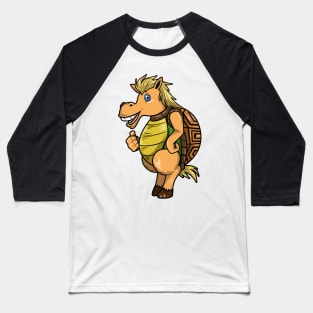 Horse as Turtle with Tank Baseball T-Shirt